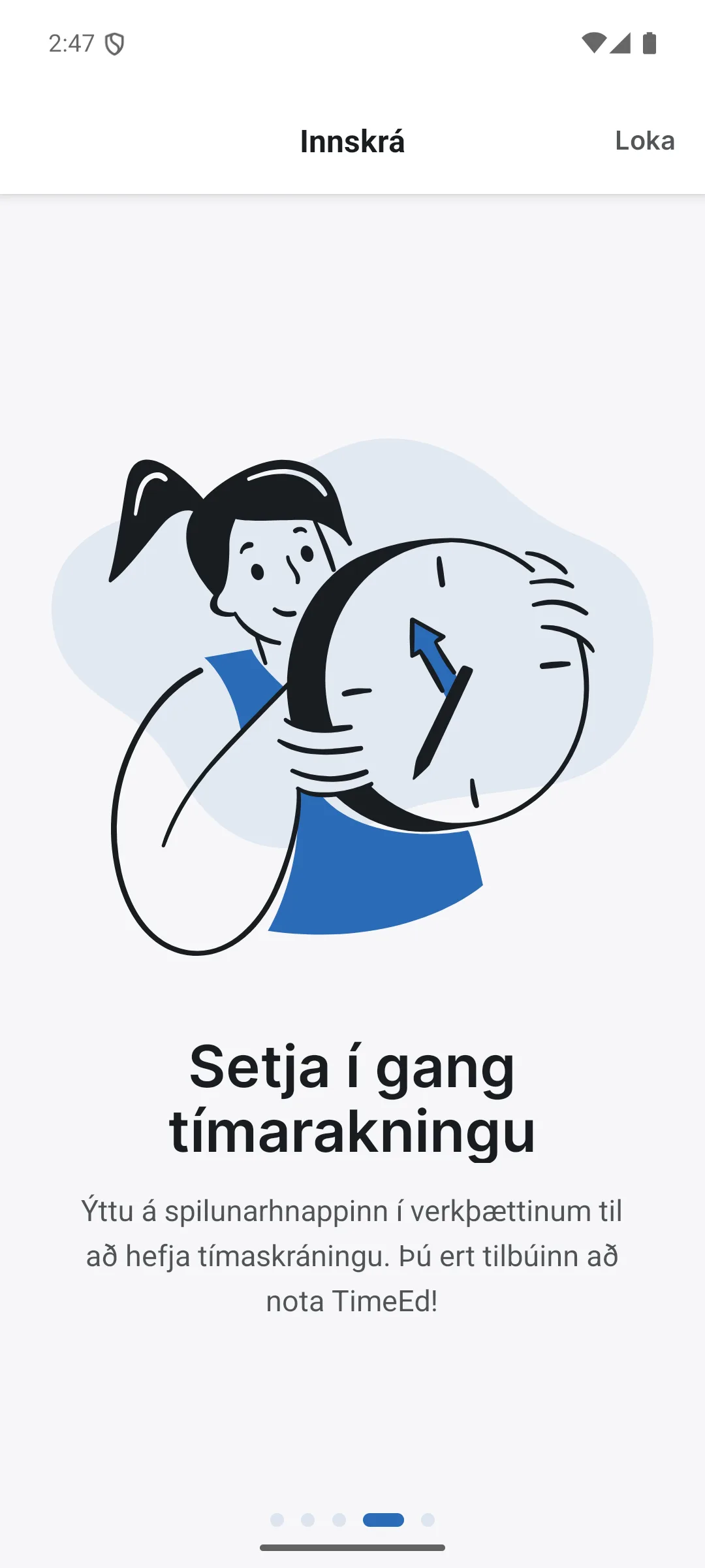 Kynningarskjár 4 af 4