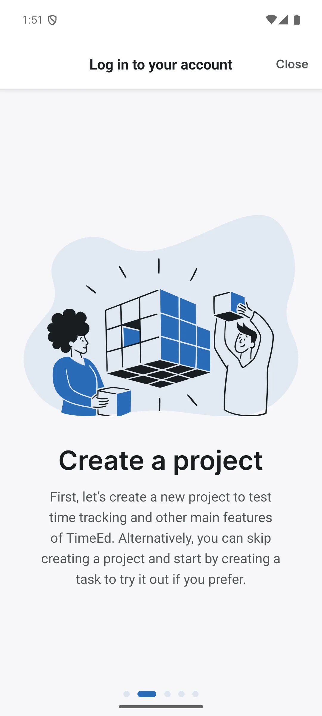 Intro screen 2 of 4