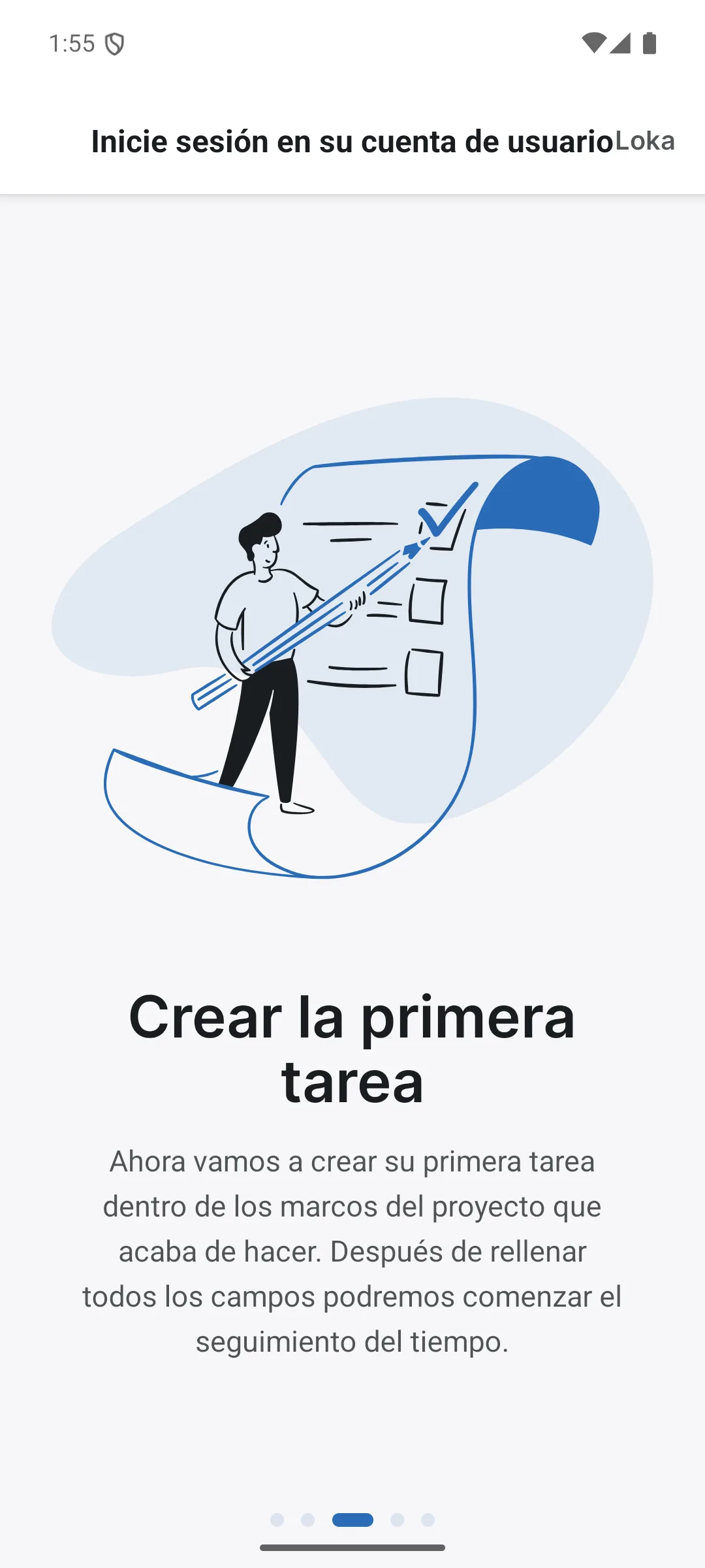 Pantalla de introducción 3 de 4