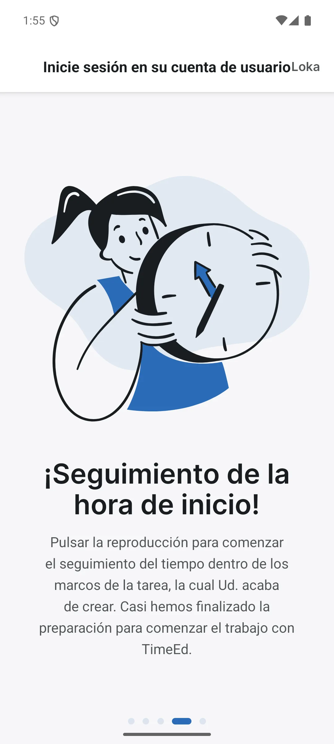 Pantalla de introducción 4 de 4
