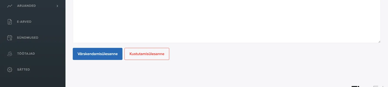 Nupud Uuenda ülesannet ja Kustuta ülesanne