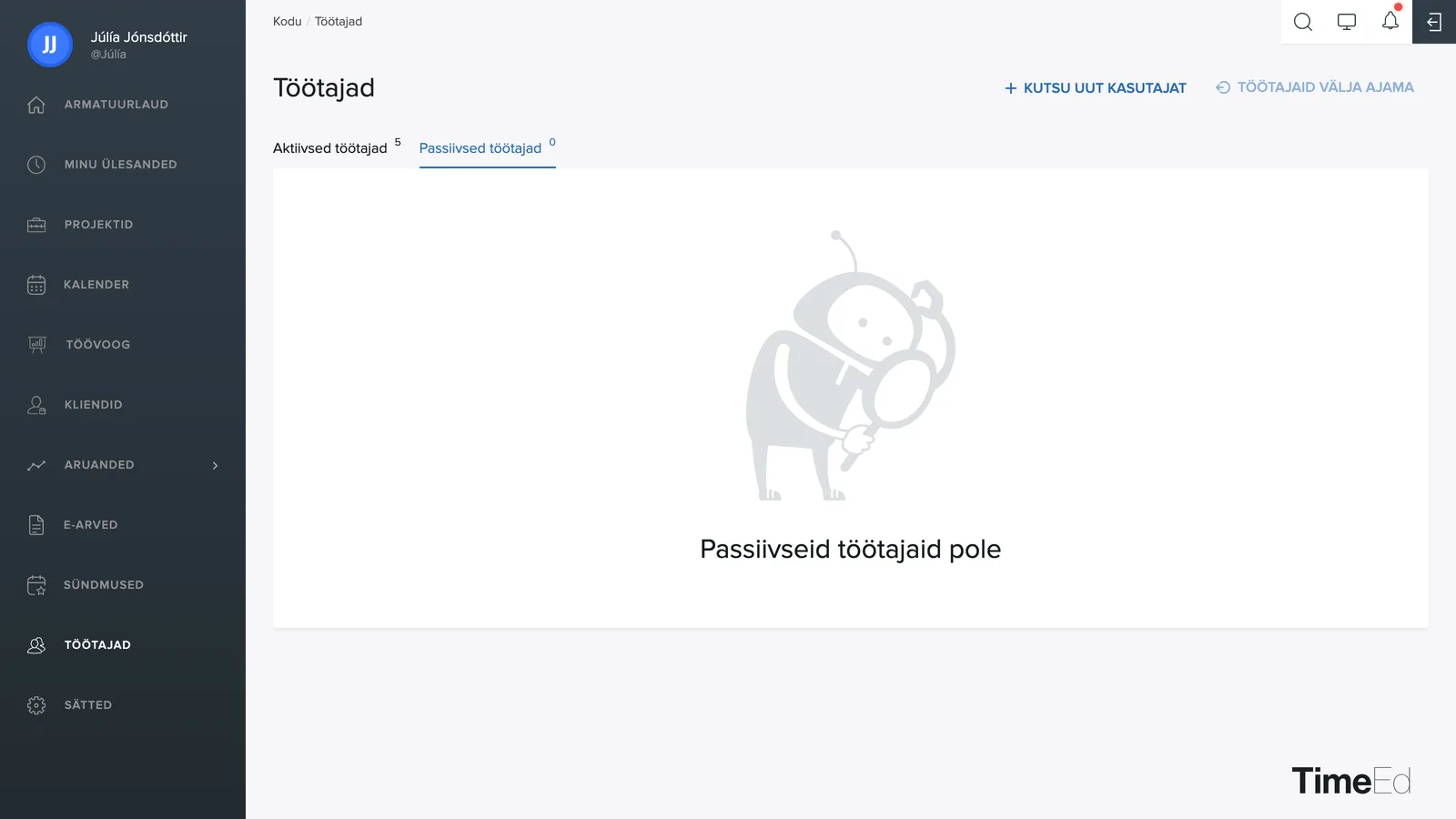 Mitteaktiivsed kasutajad