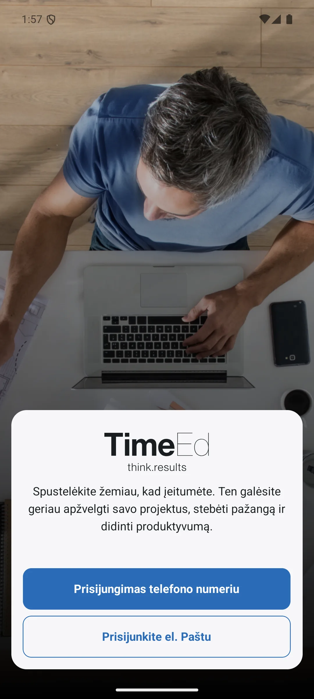 Pasirink prisijungimo būdą