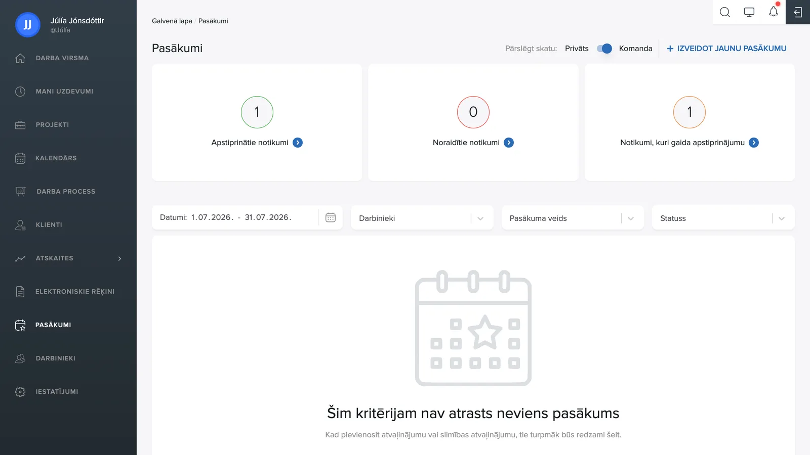 Komandas pieprasījumi