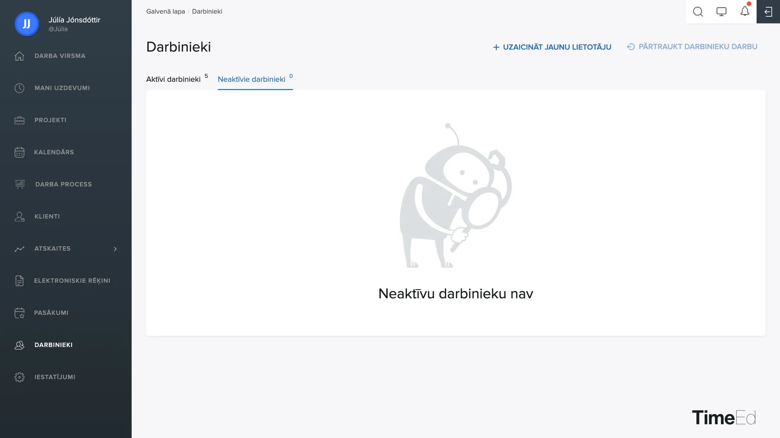 Neaktīvie lietotāji