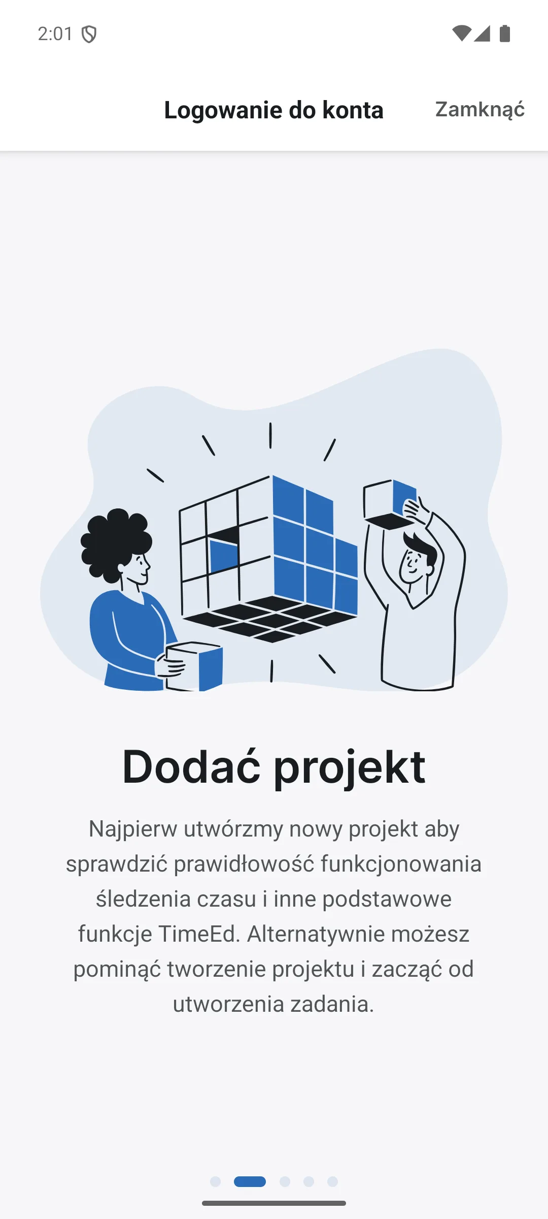 Ekran wprowadzający 2 z 4